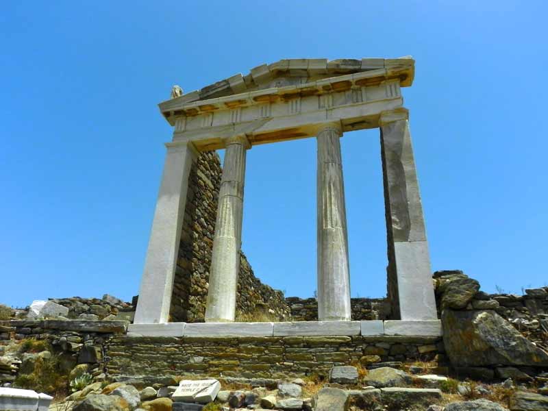 Photo of Temple of Isis in Delos, Mykonos, Greece.