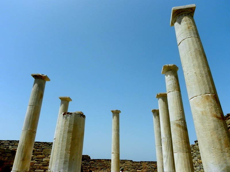 Photo of Trident House in Delos, Mykonos, Greece.