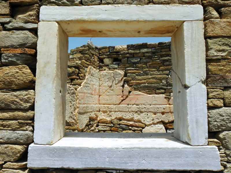 Photo of Trident House in Delos, Mykonos, Greece.