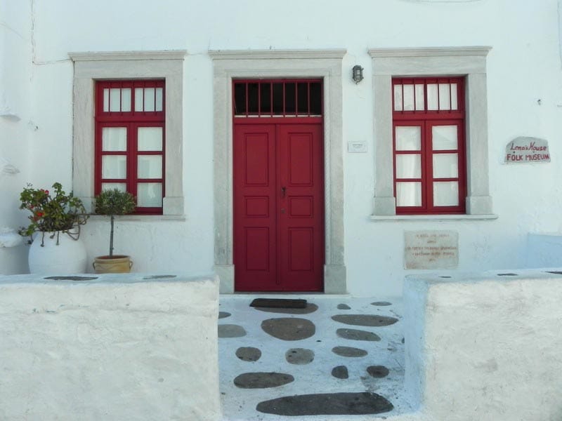 Photoof Lena's House in Mykonos, Greece.