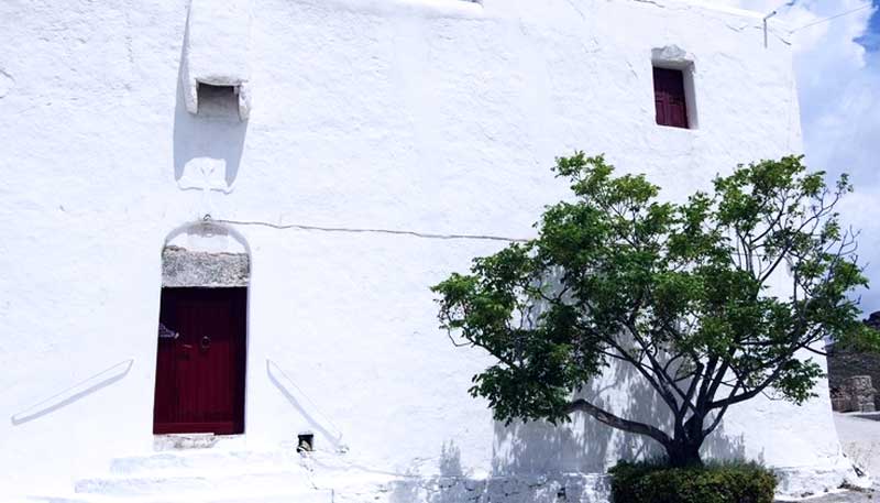 Photo of Monastery of Paleokastro in Ano Mera, Mykonos, Greece.