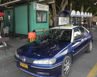 Photo  of Taxi in Rhodes Cruise Port.