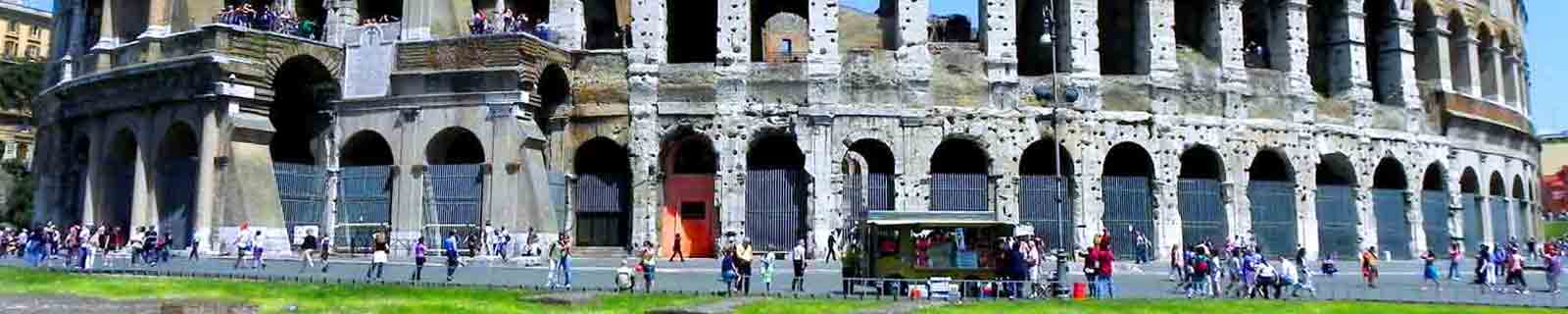 Panoramic photo by IQCruising of the Coliseum in Rome (Civitavecchia) cruise port