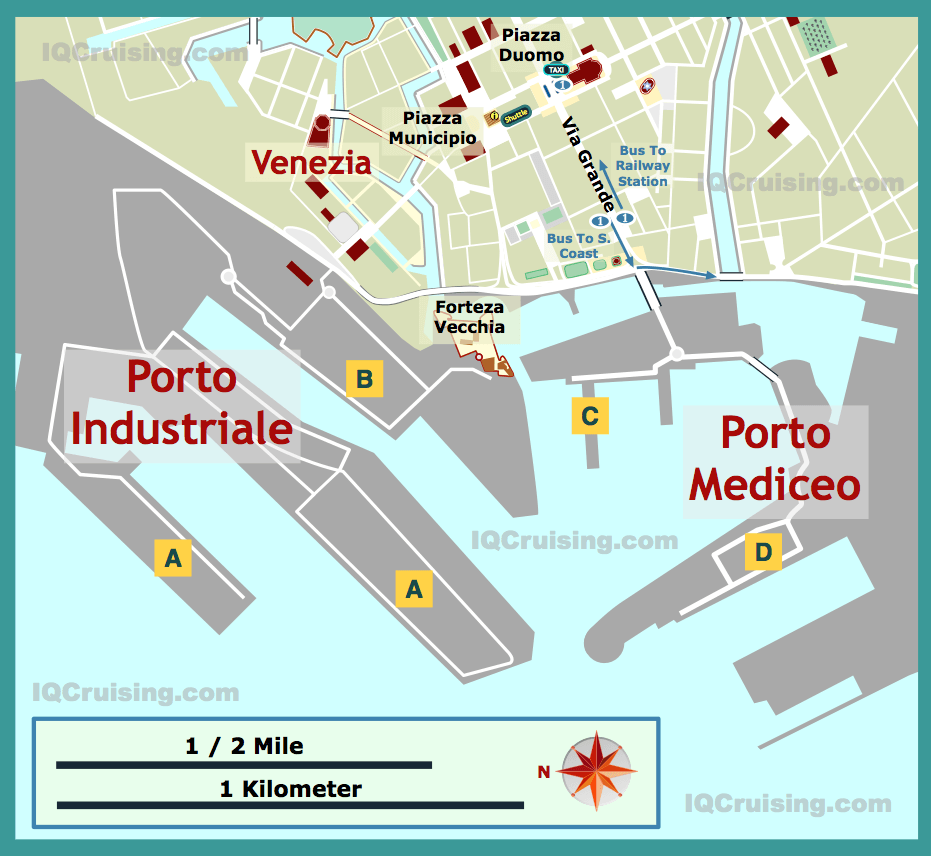 Ervaringen Autoslaaptrein Livorno Italy Map