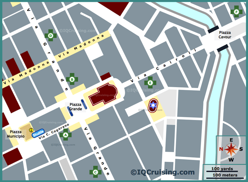 Image with Map of Pharmacies in Livorno's City Centre