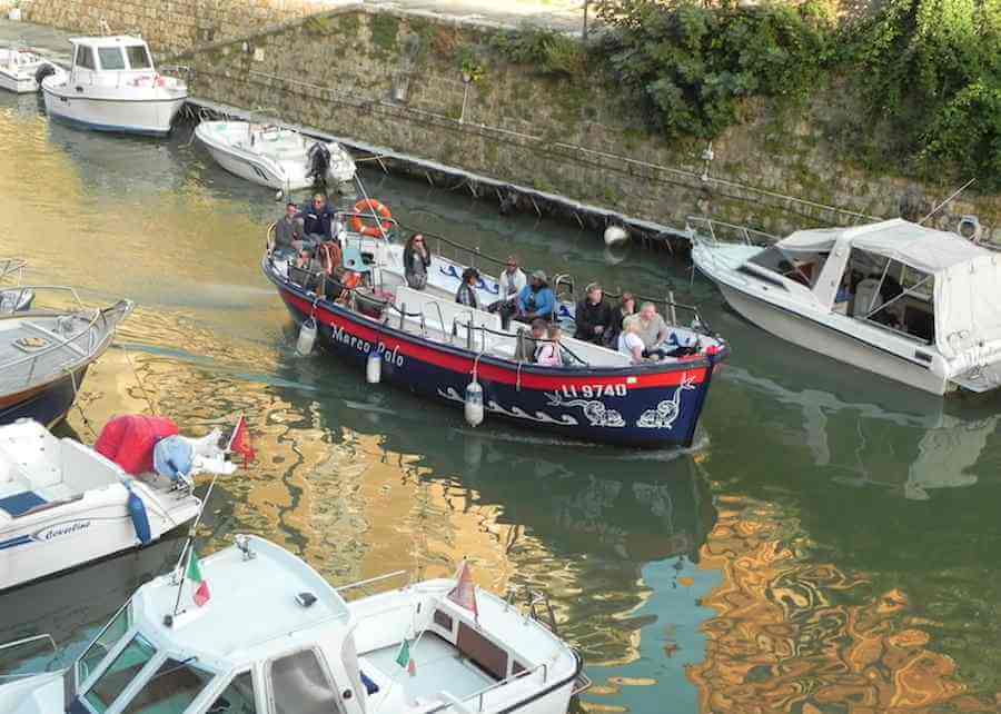 Photo of Boat Cruising the Fosso Reale in Livorno.