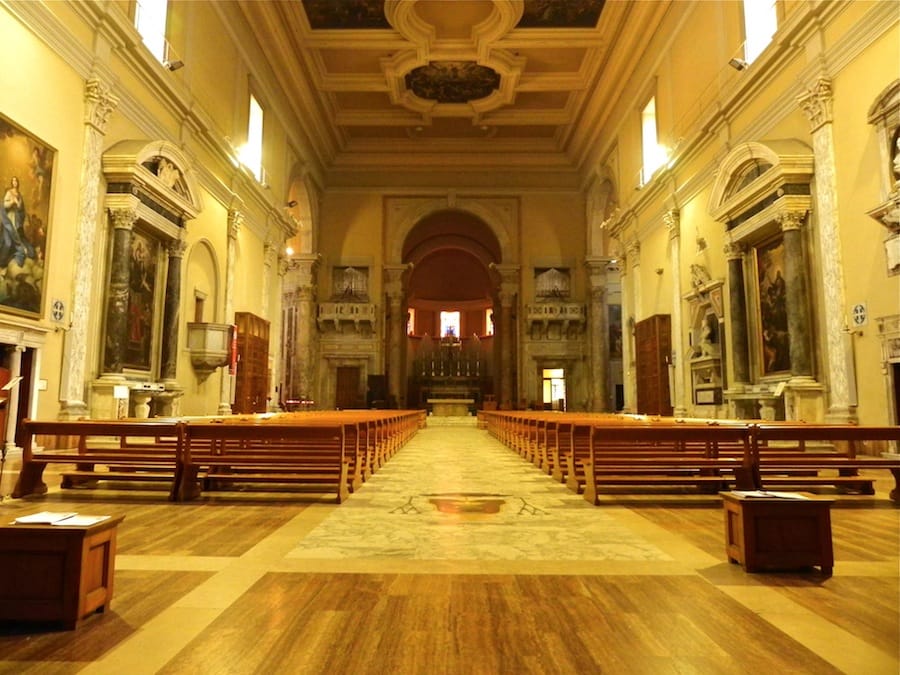Interior St Francis Cathedral Livorno Cruise Port Photo of the interior of St. Francis Cathedral in Livorno