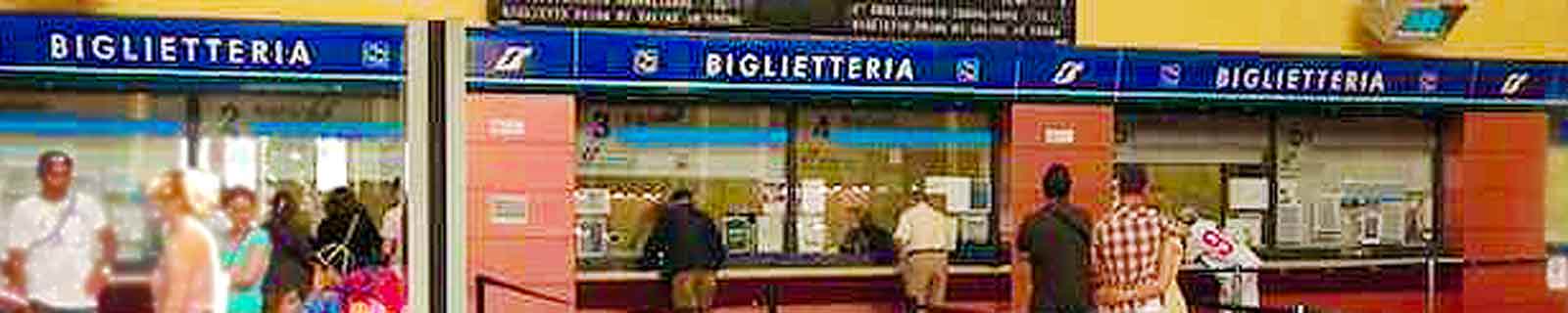 Photo of the ticket hall of Livorno Centrale railway station, in Livorno cruise port.