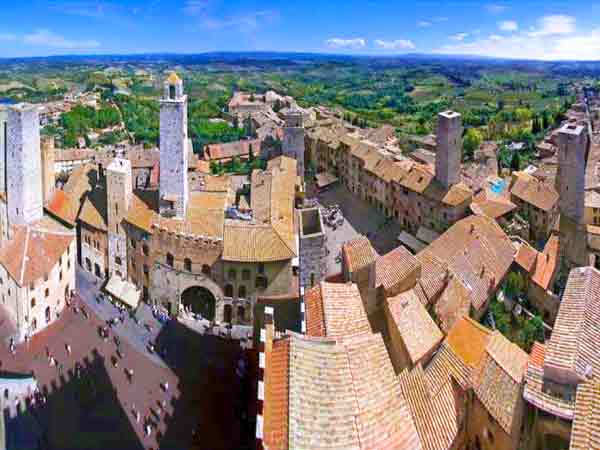 Panoramic Photo of San Gimignano, Livorno Cruise Port Destination