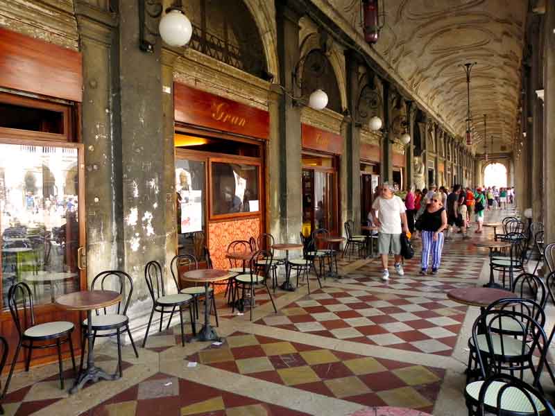 Restaurant Gran Ca Venice Cruise Port Photo of Restaurant Gran Caffe in Venice.
