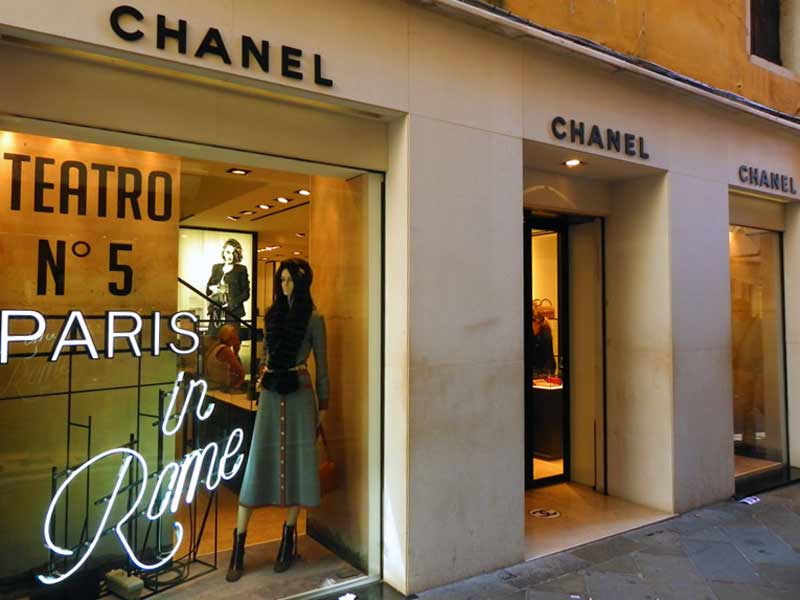Chanel Shop Venice Cruise Port Photo of Chanel Shop in Venice.