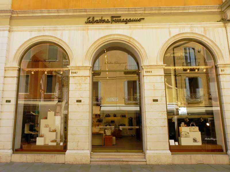 Photo of Salvatore Ferragamo Shop in Venice.