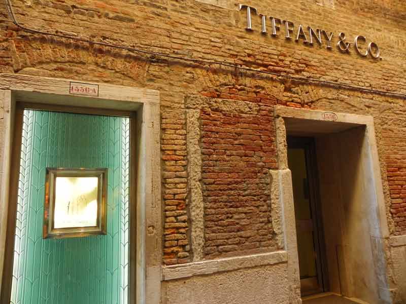 Tiffany Shop Venice Cruise Port Photo of Tiffany Shop in Venice.