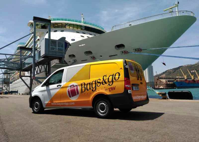 Bags & Go Van Barcelona Cruise Port Photo of Bags & Go Van.