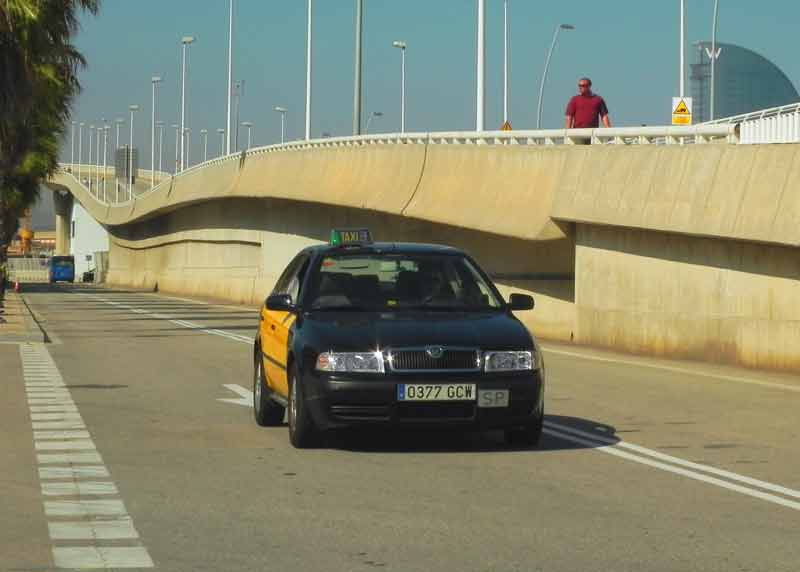 Photo of Taxi in Barcelona.