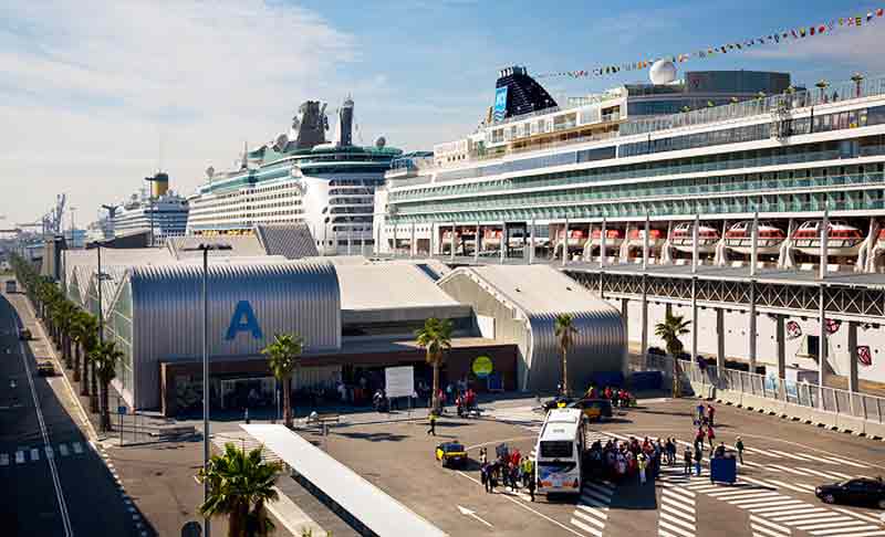 barcelona cruise terminal cunard