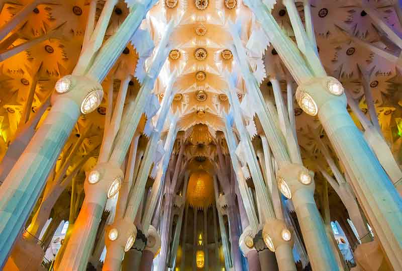 Sagrada Familia, Barcelona Photo of Sagrada Familia, Interior, in Barcelona.