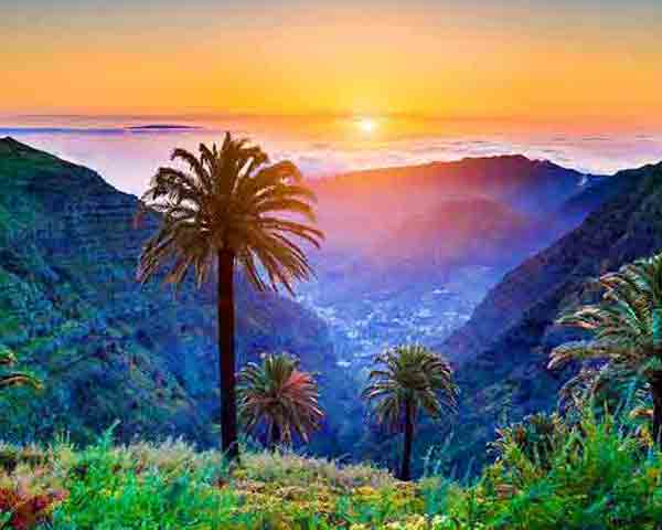 Panoramic photo of Tenerife island