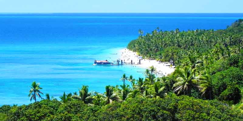 View from Hilltop in Dravuni, Fiji